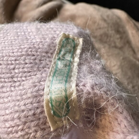 Cabbage Patch Kids Beans Bottom Babies Lavender White Sleeper Knit 1985 Vtg Cpk - Picture 9 of 12